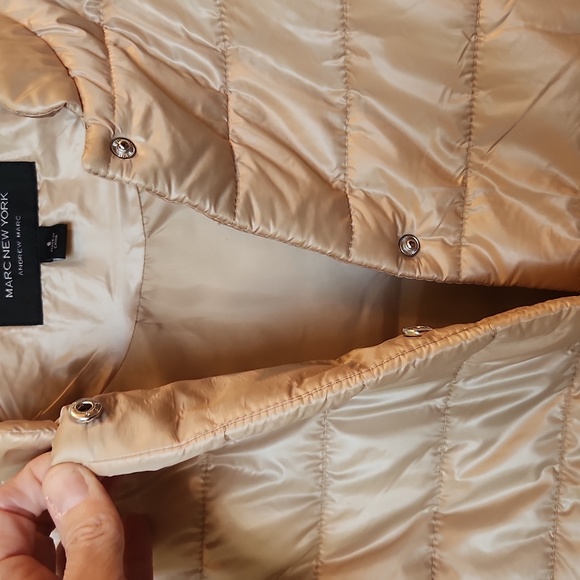 MARC NEW YORK ANDREW MARC champaign puffer vest. Size small - Picture 4 of 7
